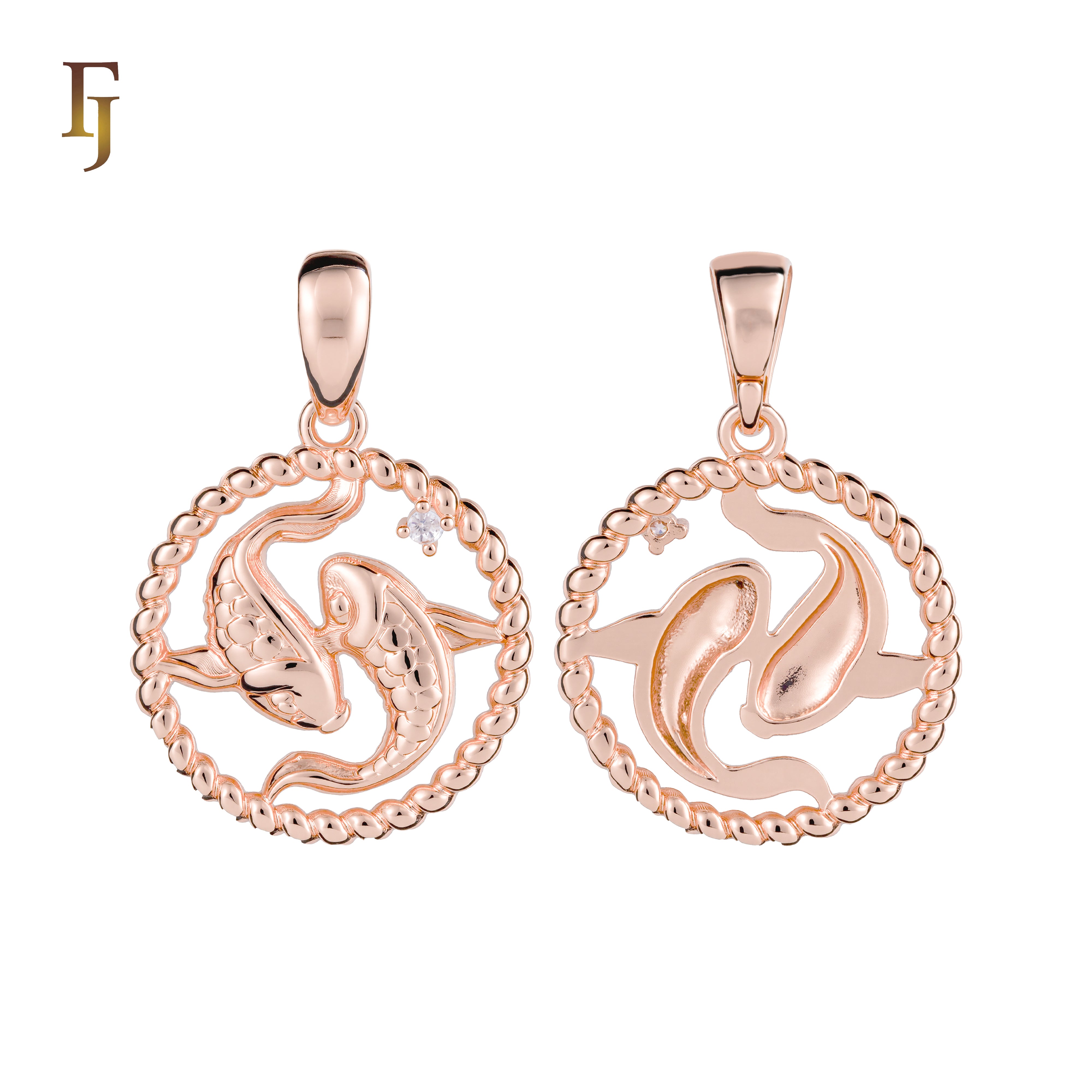 12 Zodiac Sign Pendant Collection – Constellation Charms Plated in Long-Lasting 585 Gold