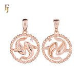 12 Zodiac Sign Pendant Collection – Constellation Charms Plated in Long-Lasting 585 Gold