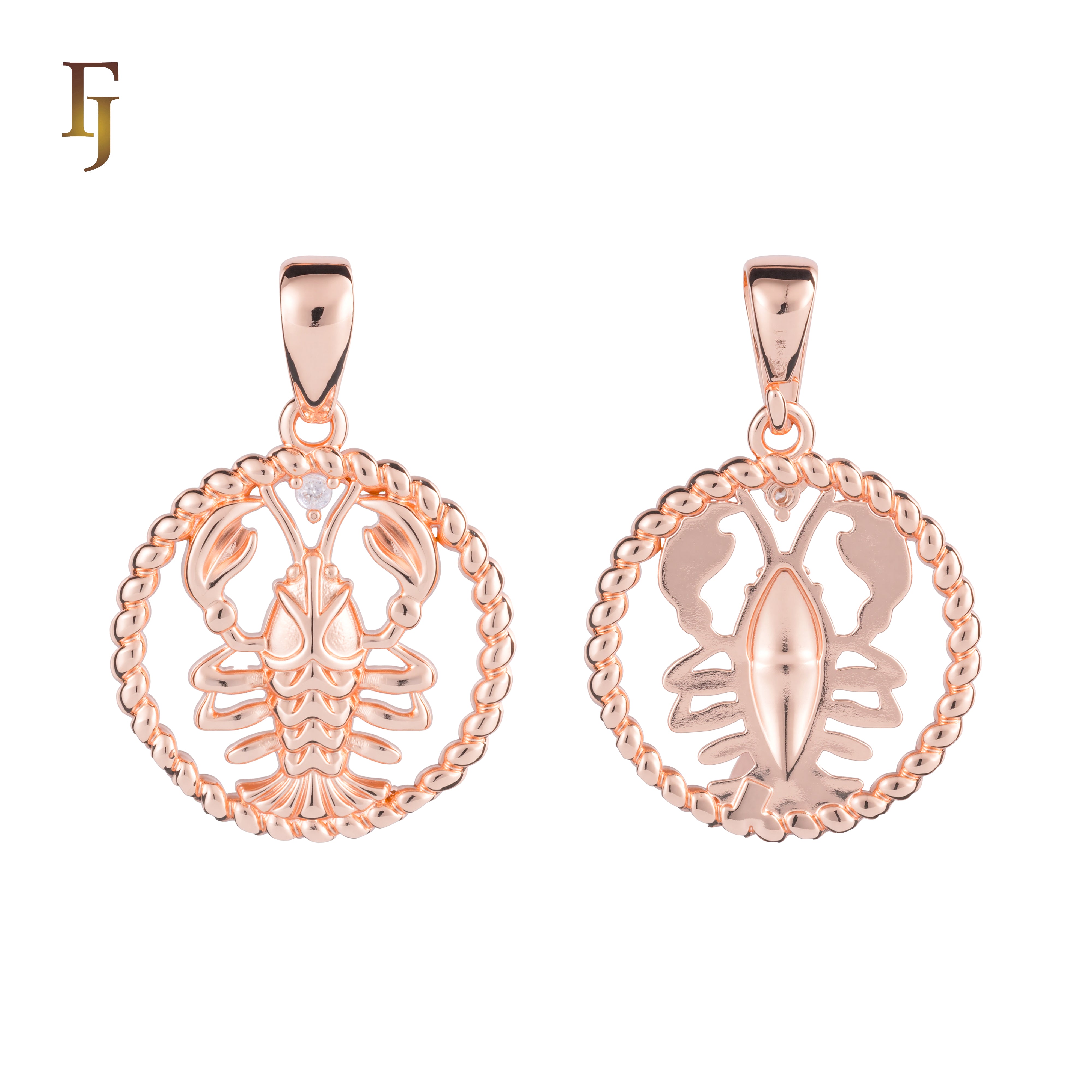 12 Zodiac Sign Pendant Collection – Constellation Charms Plated in Long-Lasting 585 Gold