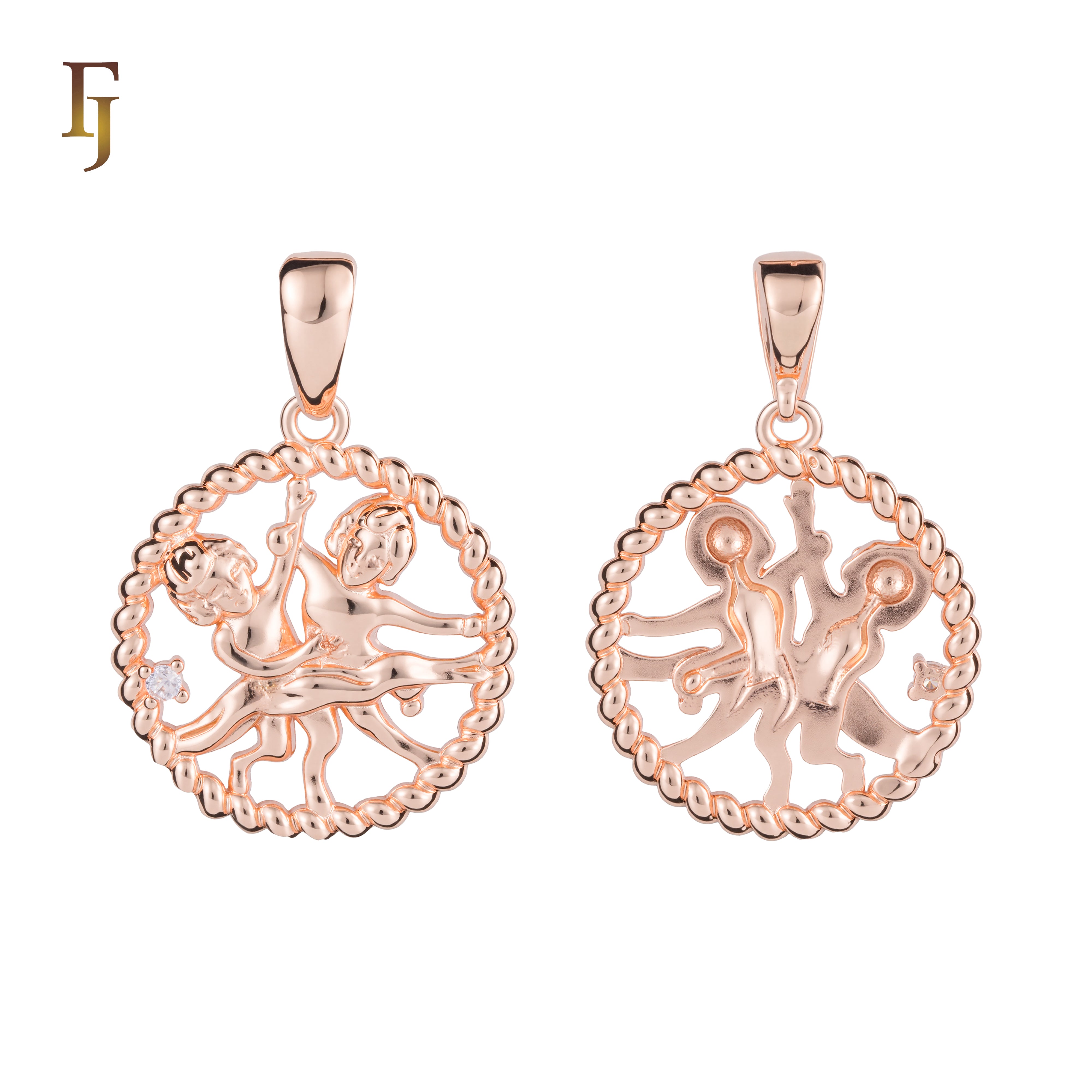 12 Zodiac Sign Pendant Collection – Constellation Charms Plated in Long-Lasting 585 Gold