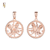 12 Zodiac Sign Pendant Collection – Constellation Charms Plated in Long-Lasting 585 Gold