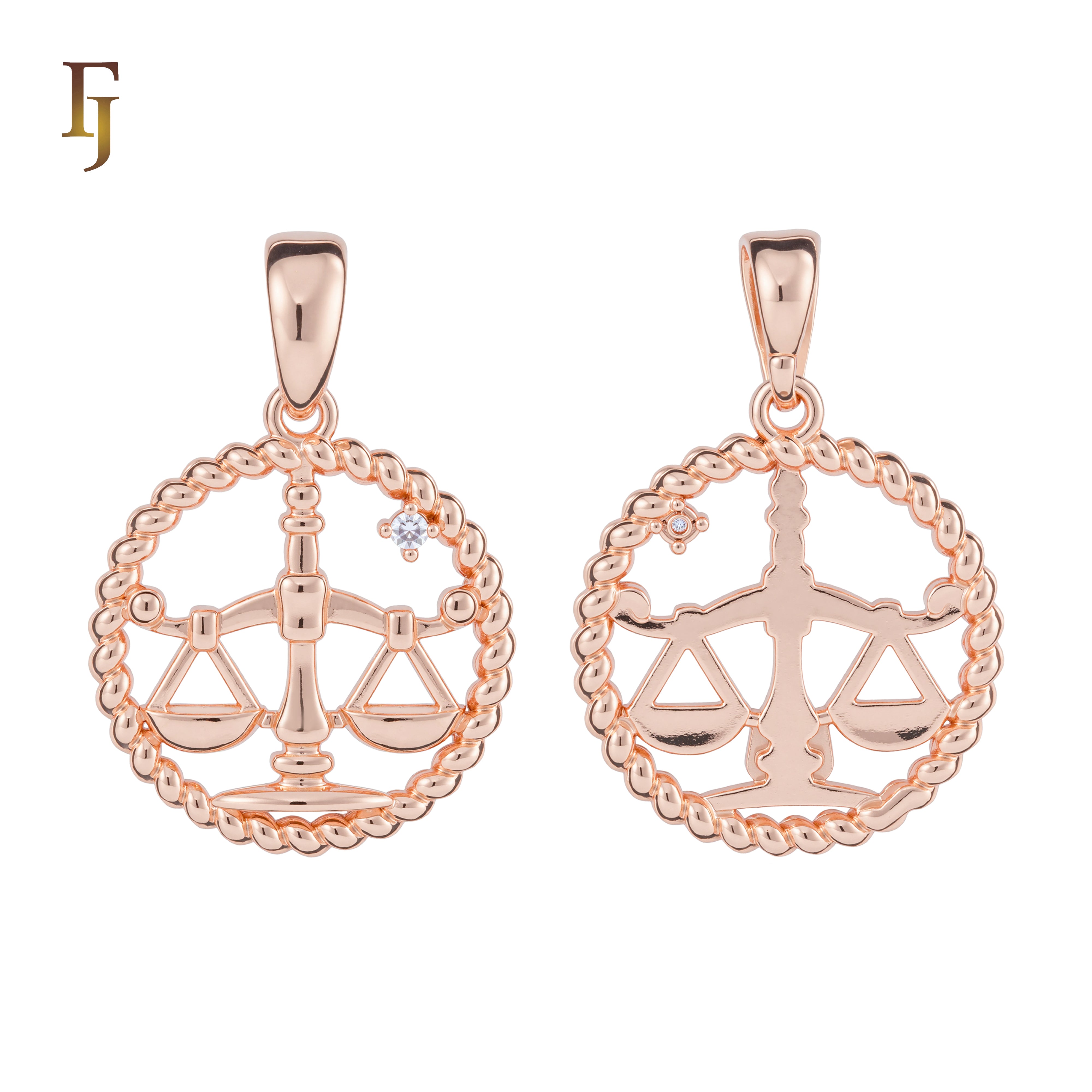 12 Zodiac Sign Pendant Collection – Constellation Charms Plated in Long-Lasting 585 Gold