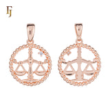 12 Zodiac Sign Pendant Collection – Constellation Charms Plated in Long-Lasting 585 Gold
