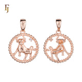 12 Zodiac Sign Pendant Collection – Constellation Charms Plated in Long-Lasting 585 Gold