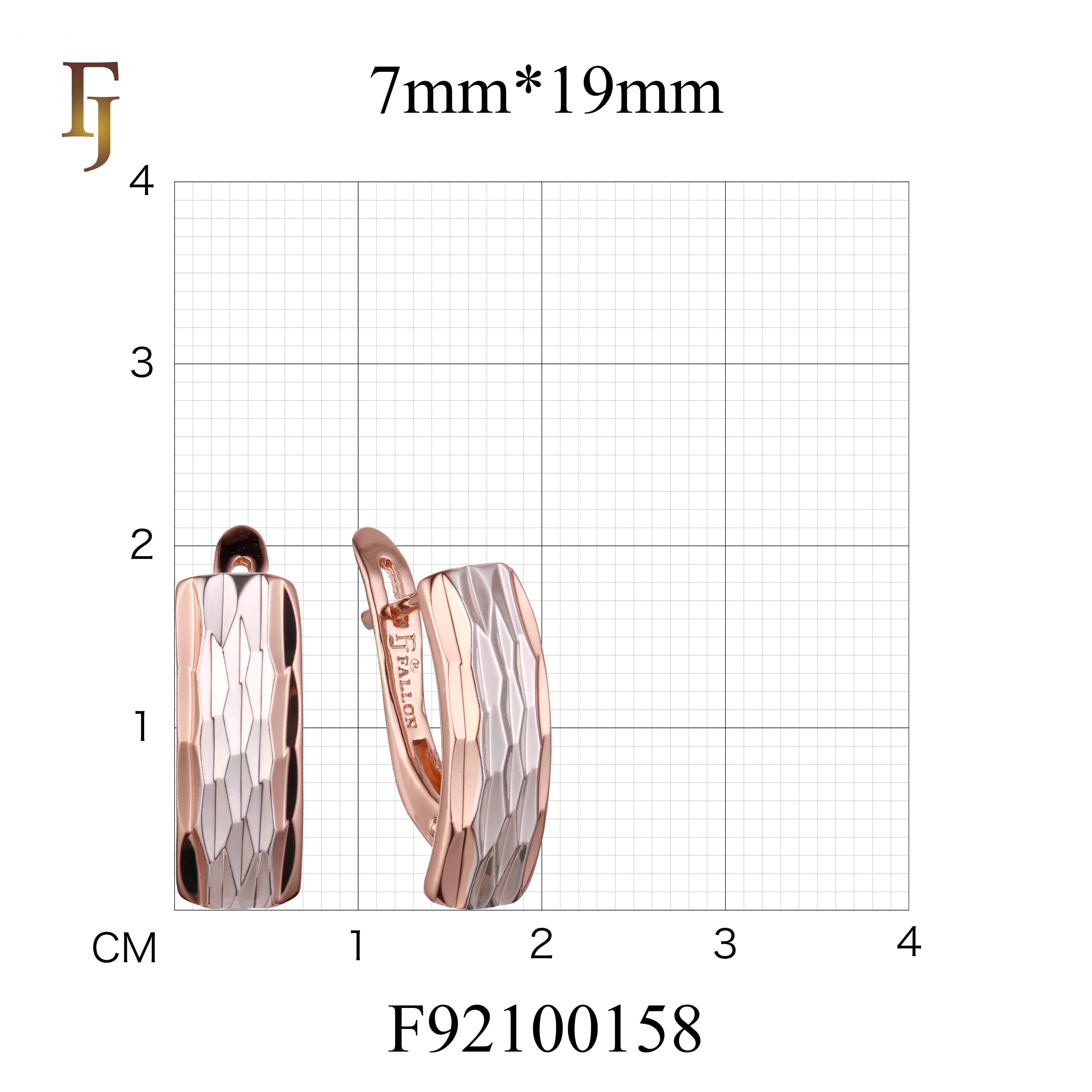 Earrings in 14K Gold, Rose Gold, two tone plating colors