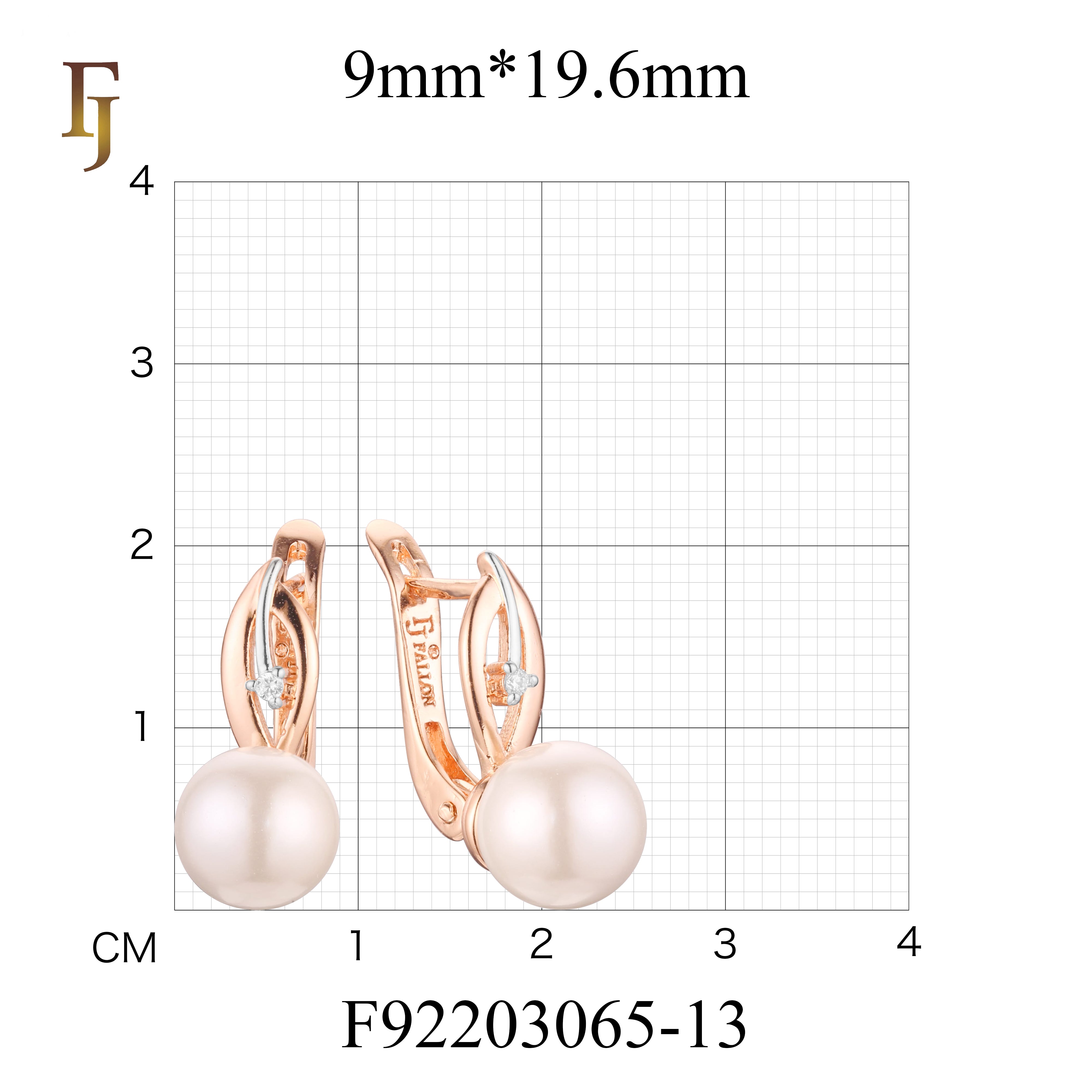 Gold-Plated Russian Lock Earrings with Simulated Pearl and CZ Accent – Classic Drop Earrings
