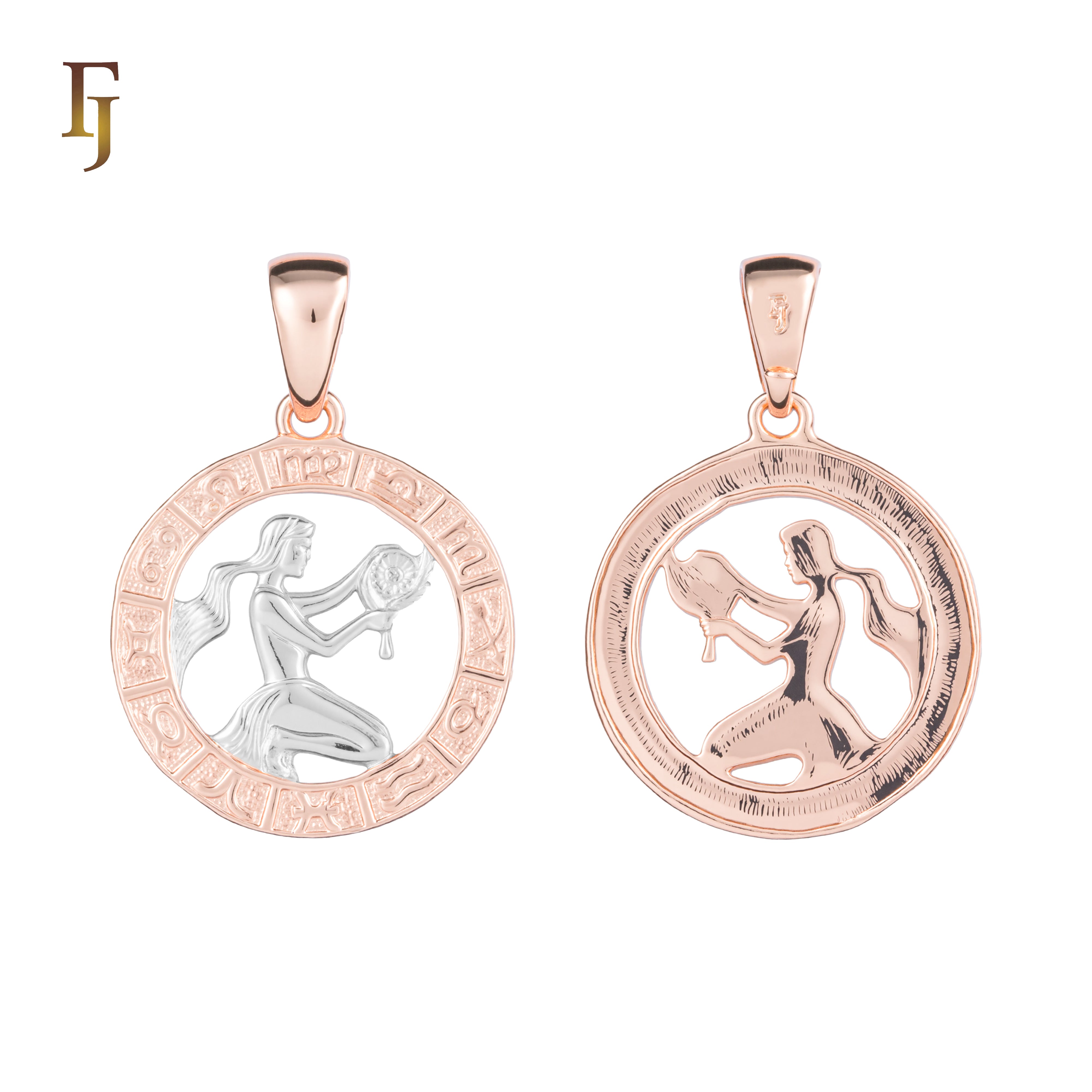 12 Zodiac Sign Pendant Collection – Constellation Charms Plated in Long-Lasting Gold Plated