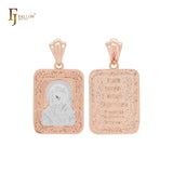 Virgin Mary Of Kazan Religious 14K Gold, White Gold, Rose Gold Pendant