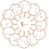 Constellation Zodiac constellation Rose Gold two tone pendant - constellation Sign