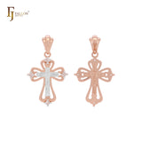 Das große Kruzifix Roségold, 14K Gold Kreuz Anhänger