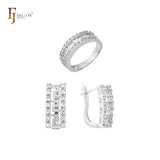 Halo-Set mit Ringen aus Ros¨¦gold, zweifarbig plattiert