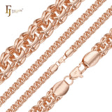 Correntes de elos de rolo duplo com mola Rose Gold Bismarck