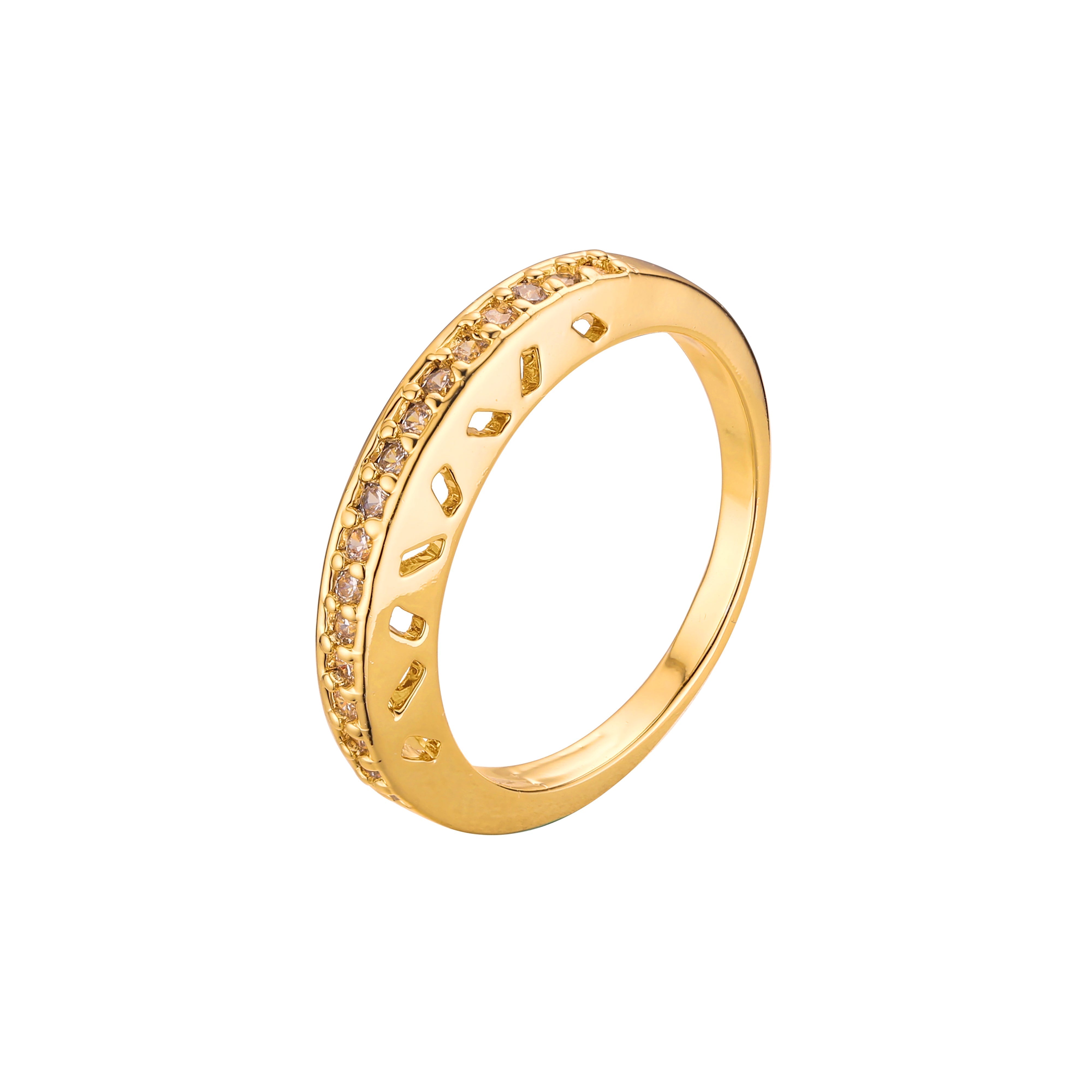 Stapelbare Ringe aus 18-kar?tigem Gold, Wei?gold und 14-kar?tiger Vergoldung