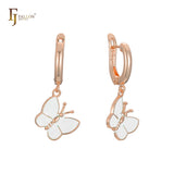 Brinco borboleta em ouro amarelo 14k