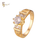 Stapelbare Ringe in 18-Karat-Gold, Wei?gold und 14-Karat-Vergoldungsfarben
