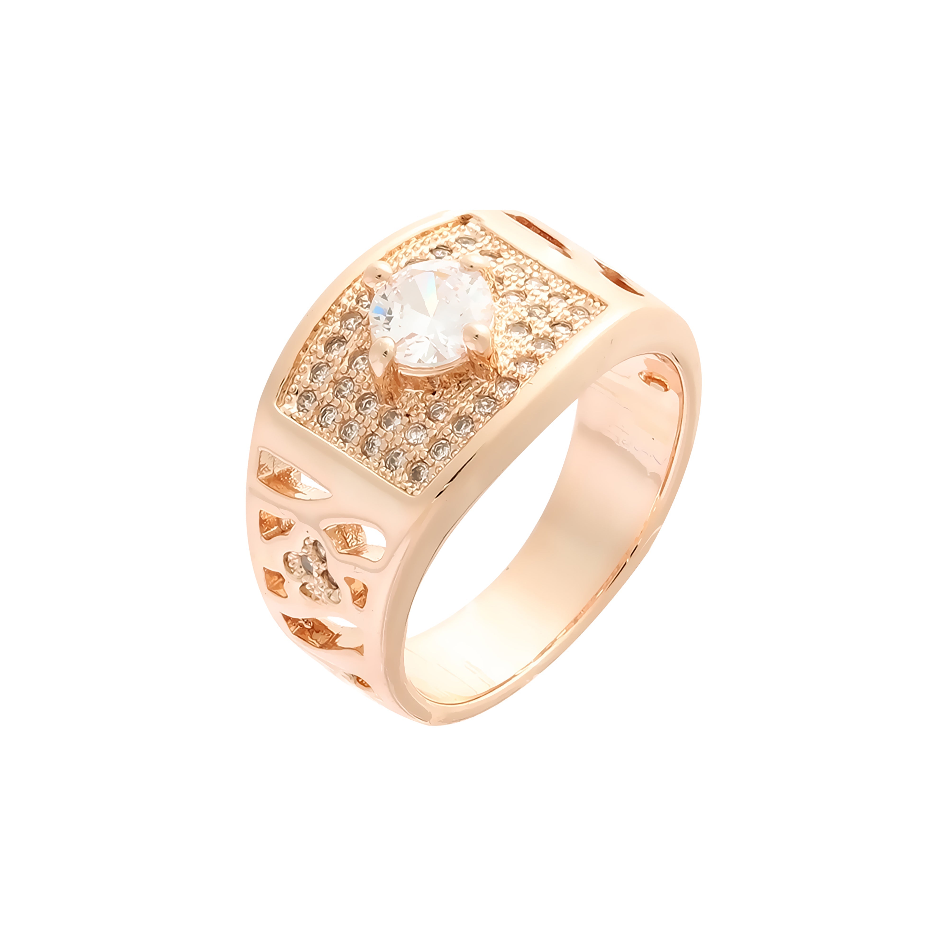 Anillos en Oro de 14K, baño de Oro Rosa colores