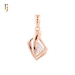 🔥 Geometric elegant double arrow Rose Gold Pendant