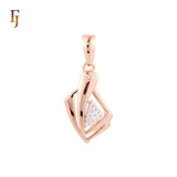 🔥 Geometric elegant double arrow Rose Gold Pendant
