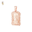 🔥 Russian Orthodox Portrait of Saint Matrona Religious Rose Gold Pendant