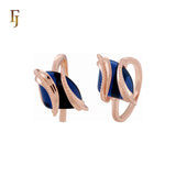 🔥 Double Ribbons clawed elegant Solitaire Colorful CZ Rose Gold Fashion Rings