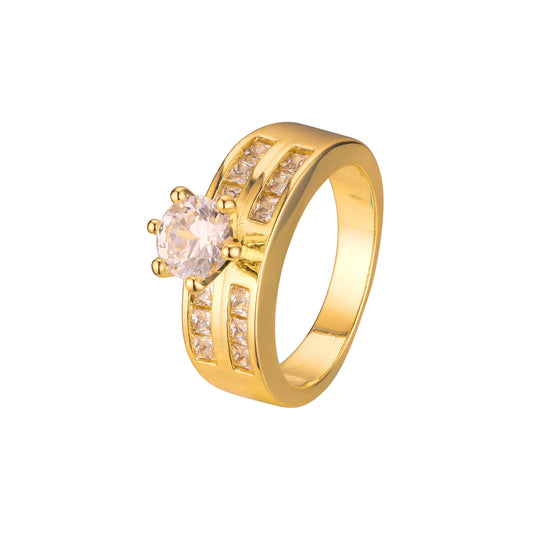 Stackable rings in 18K Gold, White Gold, 14K Gold plating colors