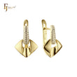 Rose Gold two tone earrings