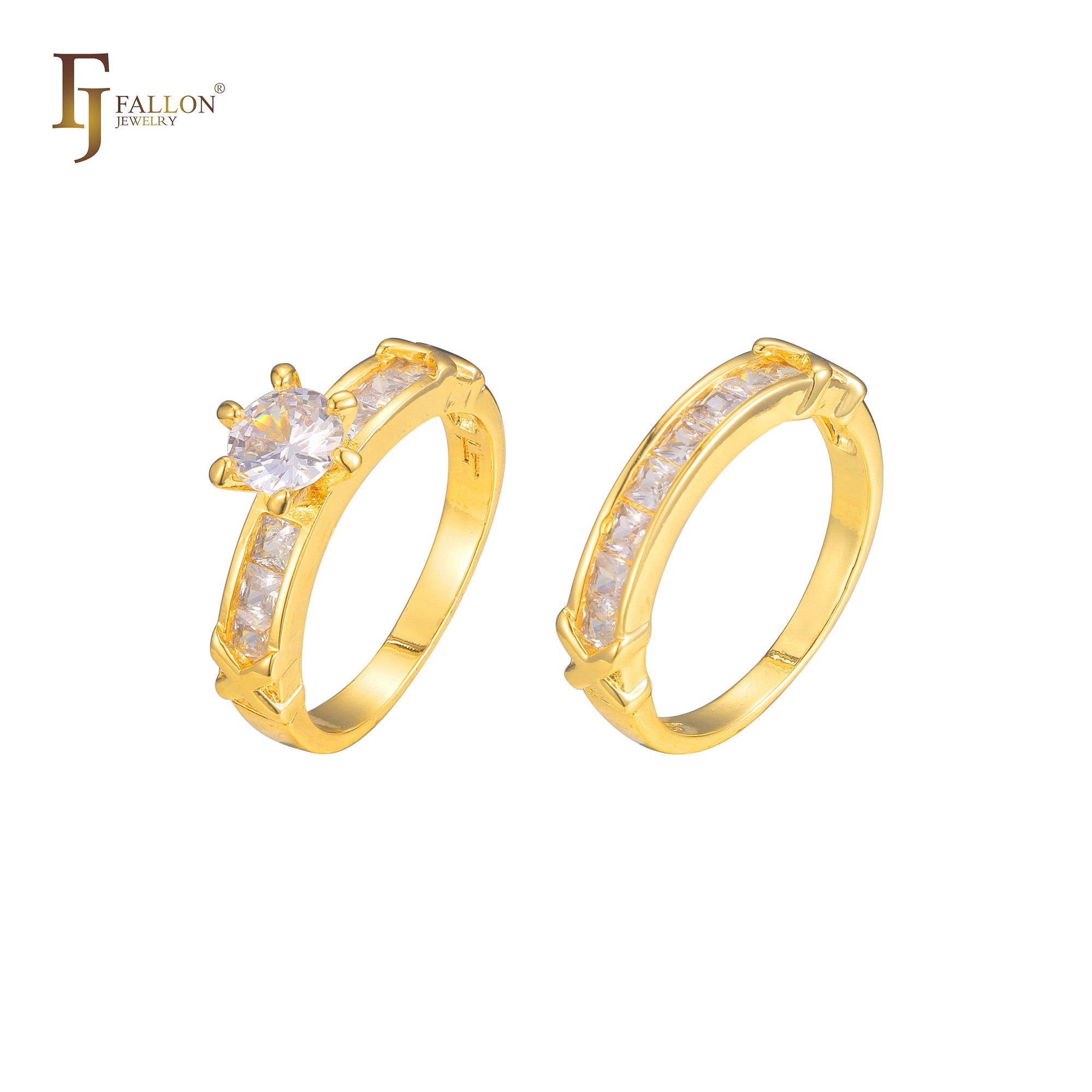 Clusterringe mit vier Steinen in den Farben 18 Karat Gold, Wei?gold, 14 Karat Gold und Ros¨¦gold