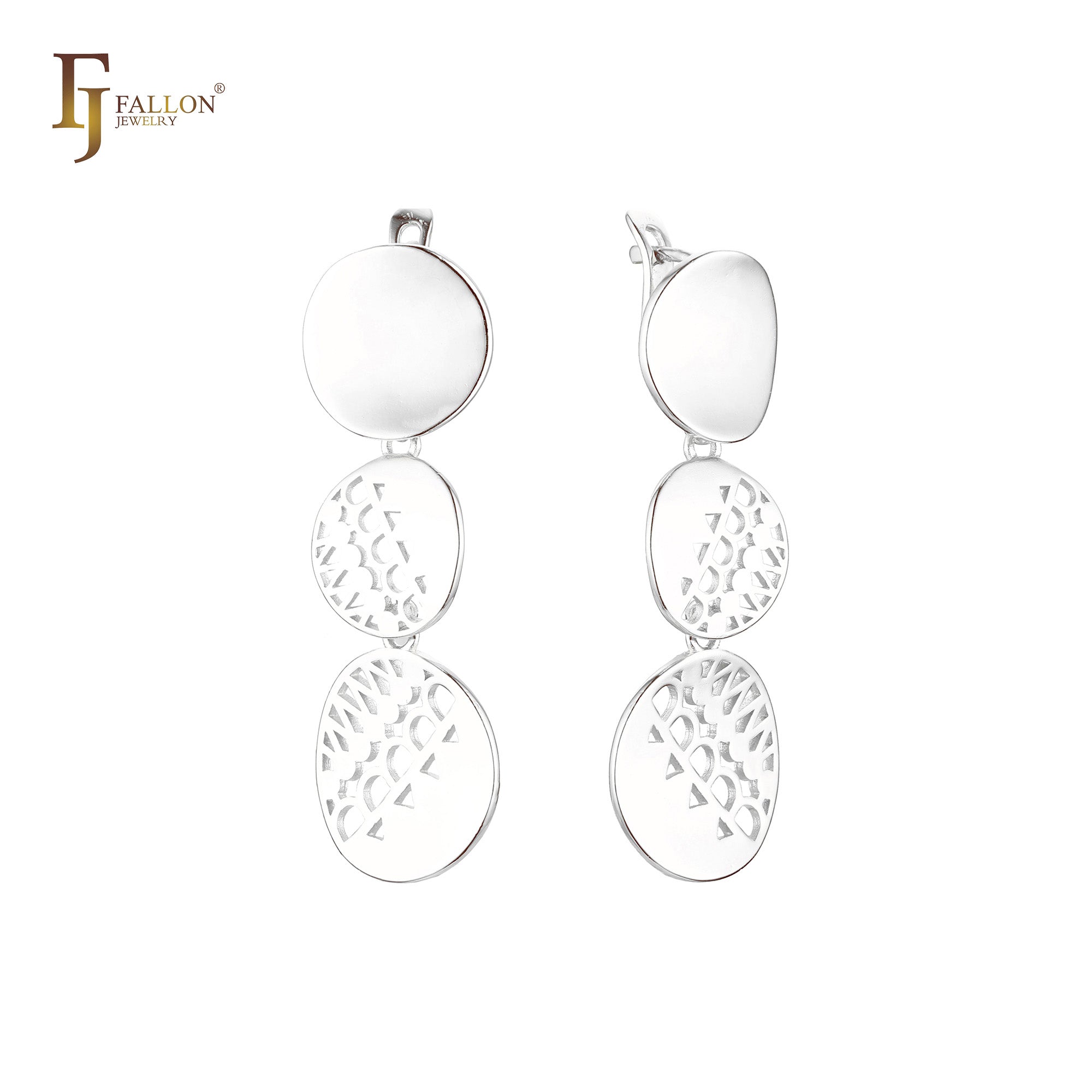 Pendientes de oro rosa