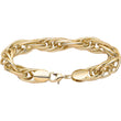 绳链镀 18K 金、14K 金