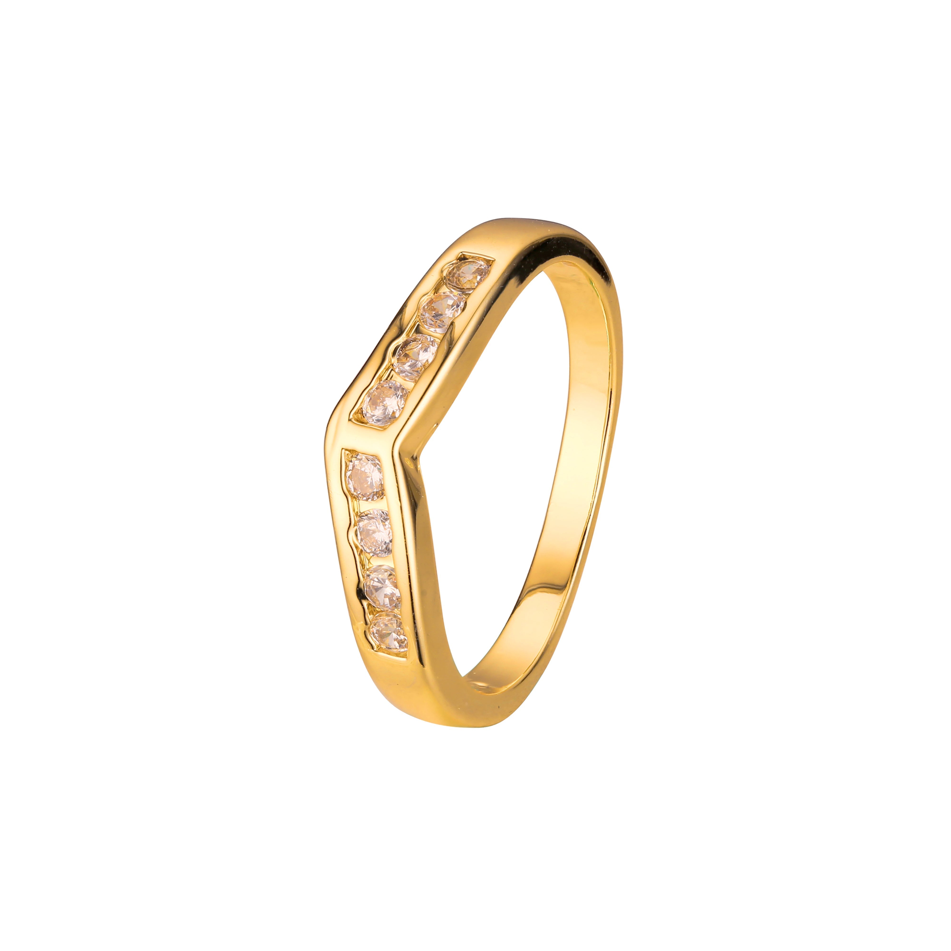 Anéis empilháveis em ouro 18K, ouro branco, cores banhadas a ouro 14K