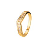 Anéis empilháveis em ouro 18K, ouro branco, cores banhadas a ouro 14K