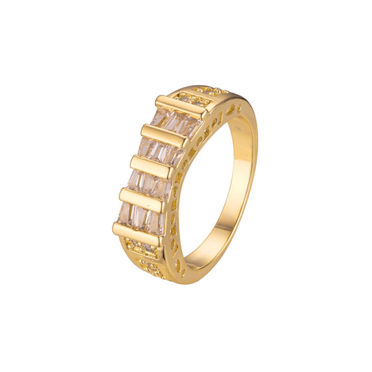 Stackable rings in 18K Gold, White Gold,14K Gold plating colors