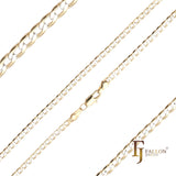 🔥 Classic Curb link chains plated in 14K Gold two tone