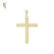 Textured Latin style 14K Gold Religious  Cross Pendant