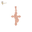 Prayer's hand Rose Gold Catholic Cross Pendant