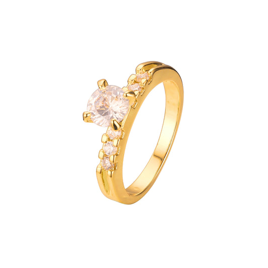 Stackable Wedding Set rings in 18K Gold,14K Gold plating colors