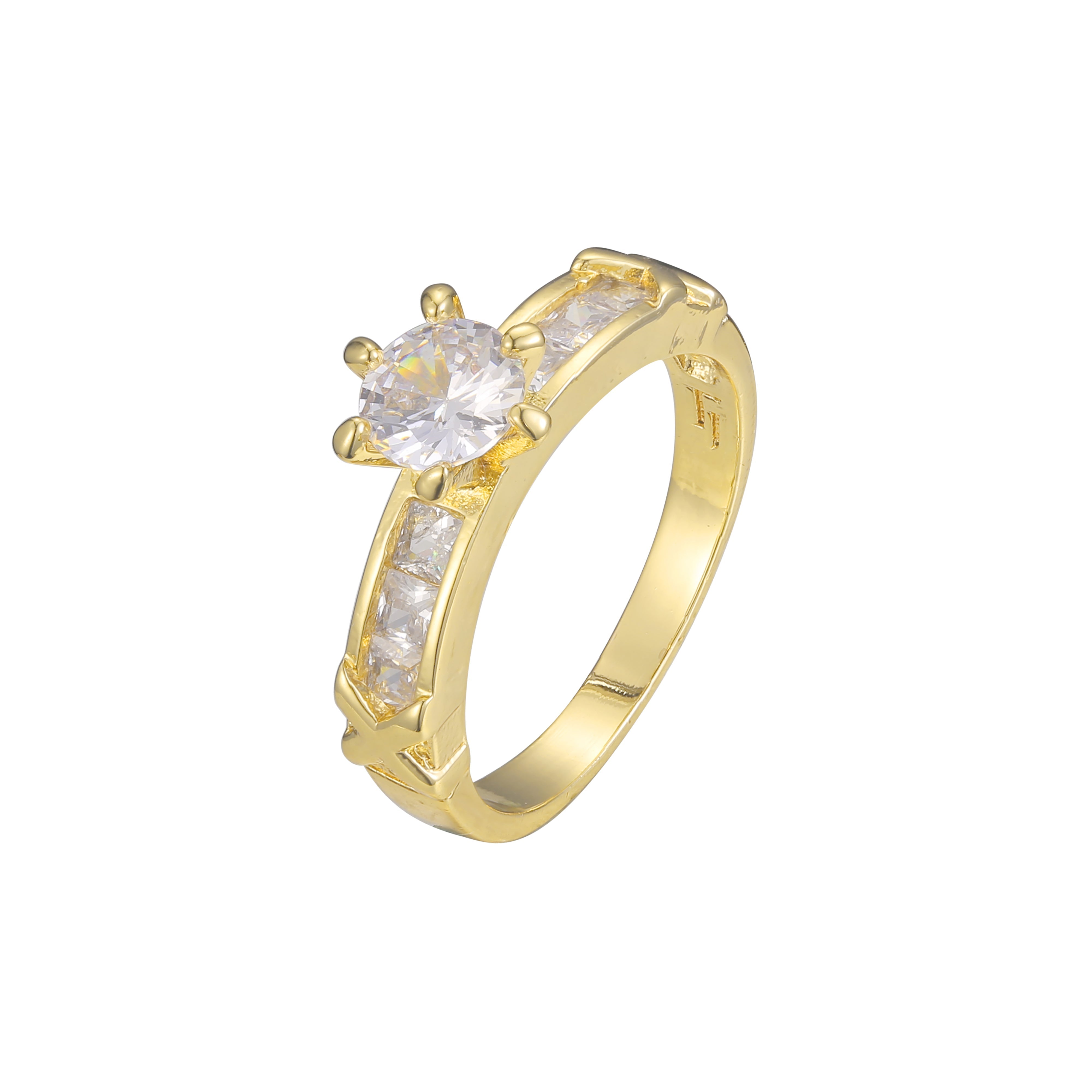 Clusterringe mit vier Steinen in den Farben 18 Karat Gold, Wei?gold, 14 Karat Gold und Ros¨¦gold