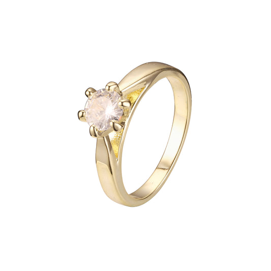 Stackable rings in 18K Gold, White Gold, 14K Gold plating colors