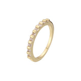 Solitaire 14K Gold stackacble rings