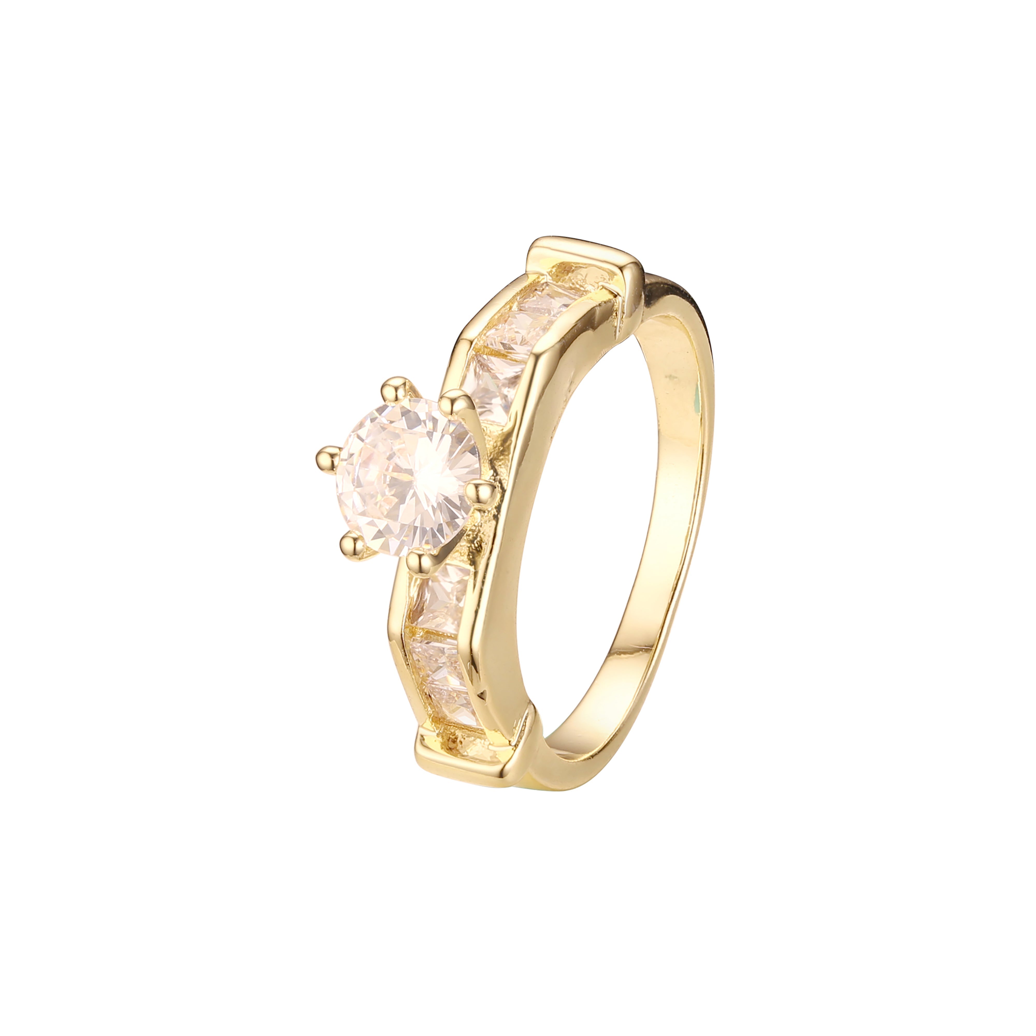 Stackable rings in 18K Gold, White Gold, 14K Gold plating colors