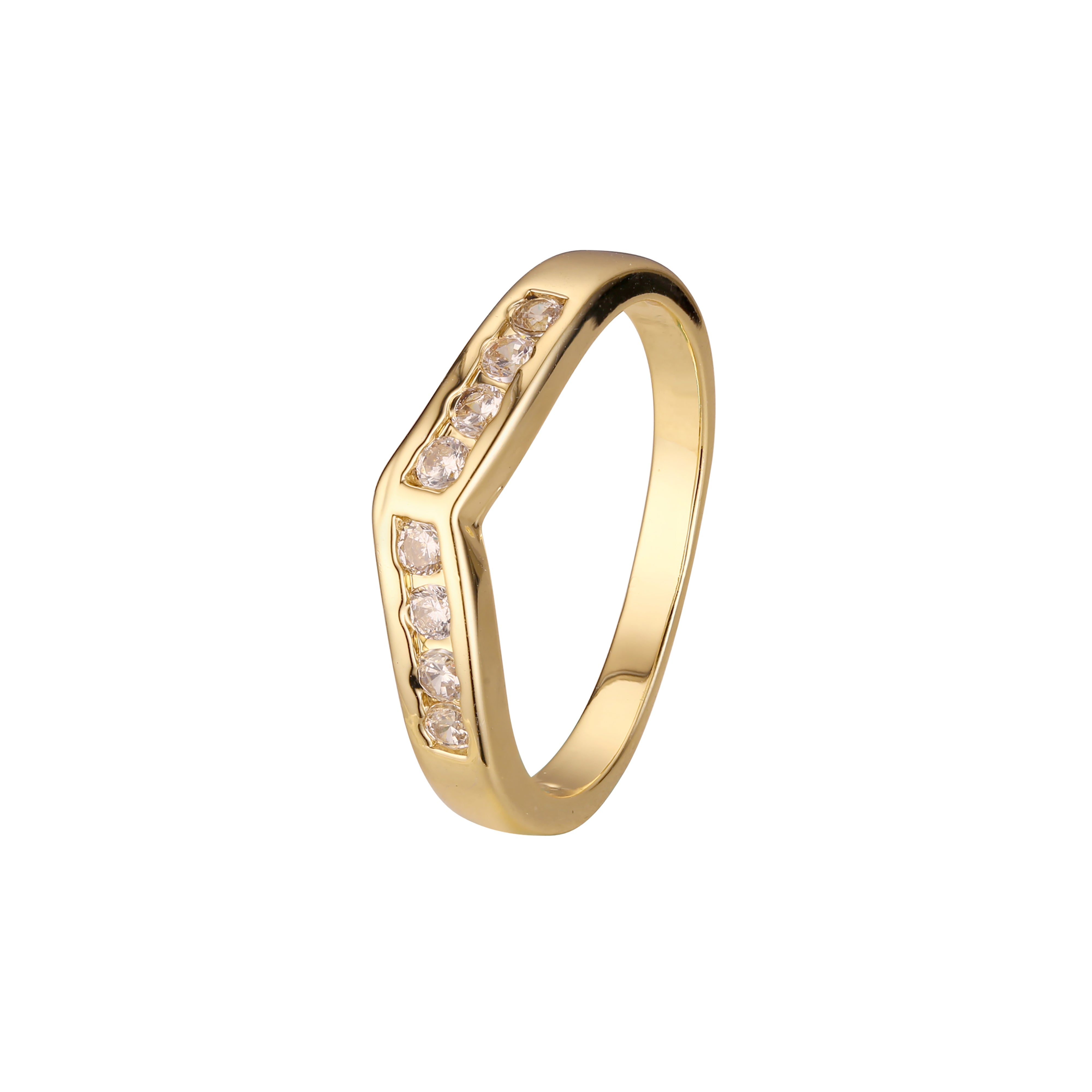 Anéis empilháveis em ouro 18K, ouro branco, cores banhadas a ouro 14K