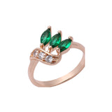 anéis de ouro rosa