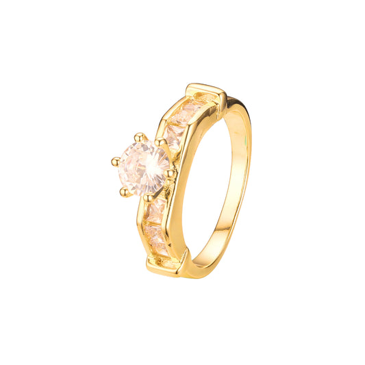 Stackable rings in 18K Gold, White Gold, 14K Gold plating colors