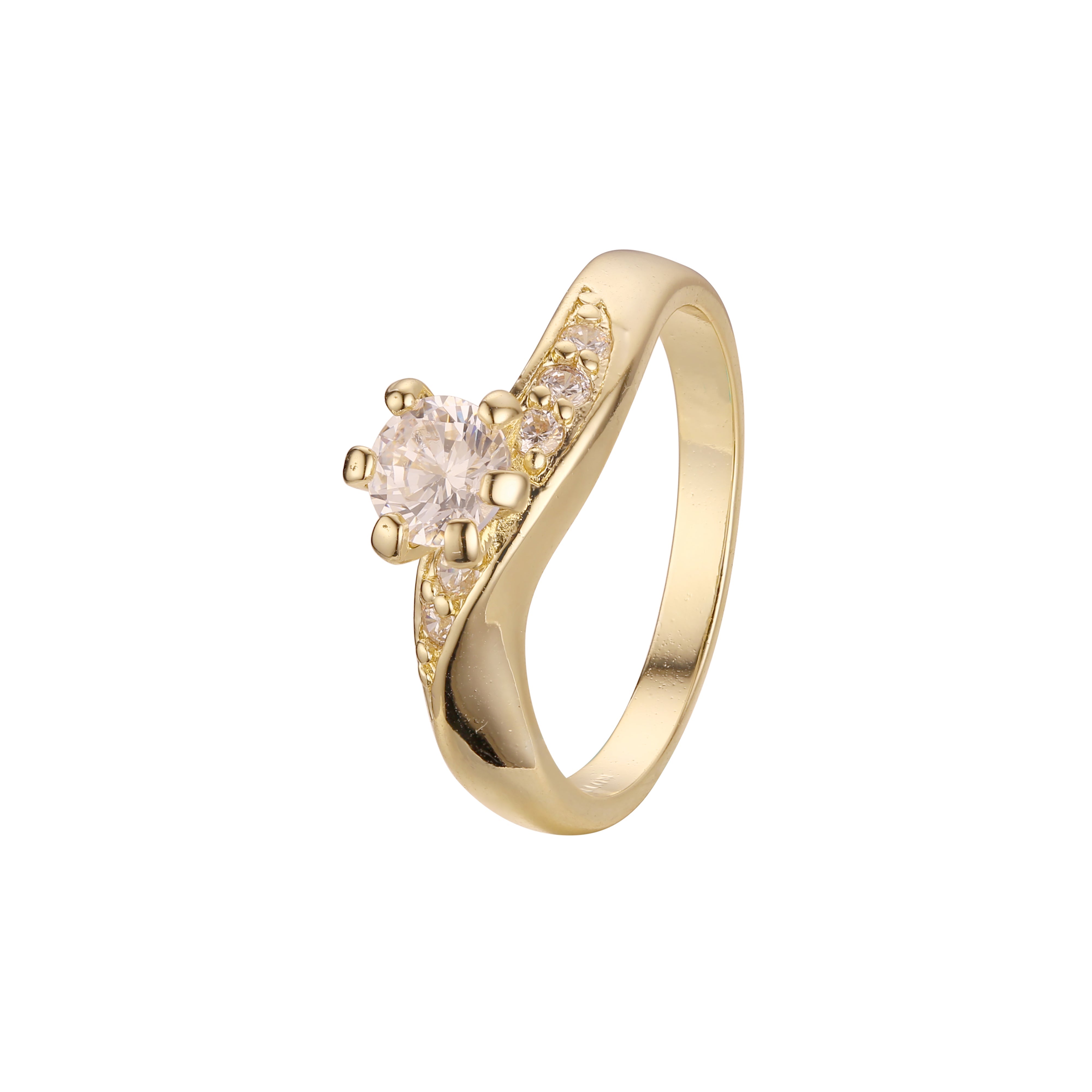 Anéis empilháveis de moda trançada em ouro 18K, ouro branco, ouro 14K, cores banhadas a ouro 18K