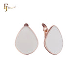 Brincos em ouro 14K, cores banhadas a ouro rosa