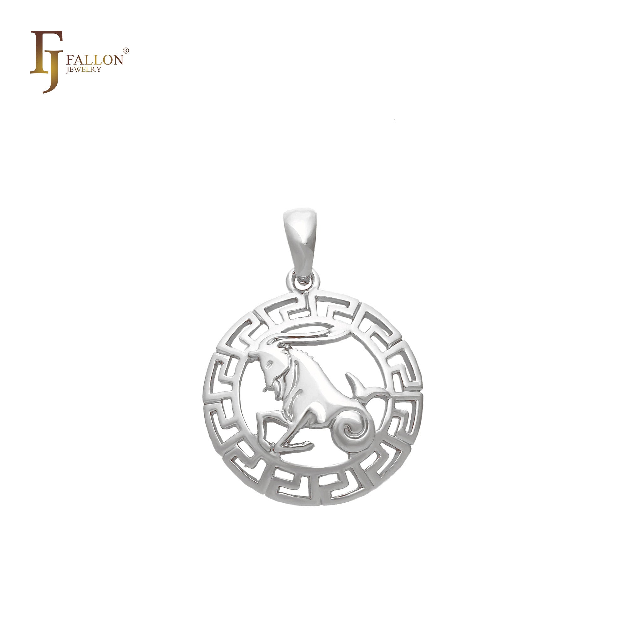 Constellation Zodiac constellation Rose Gold two tone pendant - Greek Gey Halo