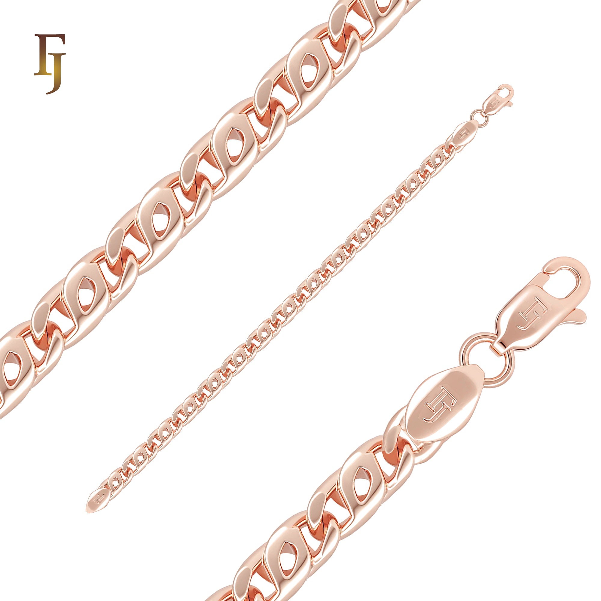 Marquise Horse eye hollow Snail Link Rose Gold Bracelets Chains