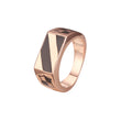 Men's rings in 18K Gold, Rose Gold plating colors