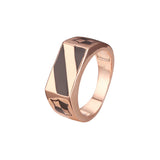 Men's rings in 18K Gold, Rose Gold plating colors