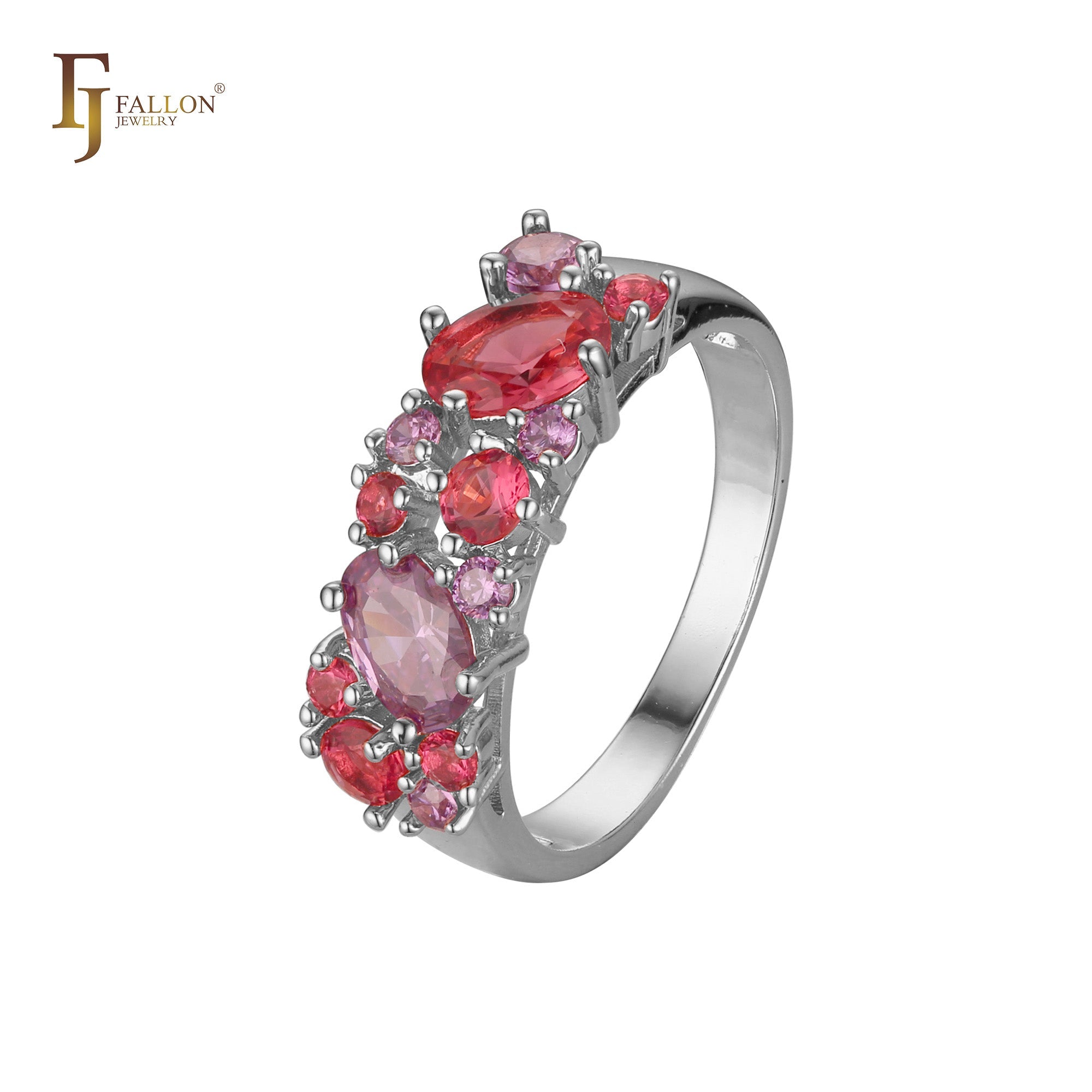 Rose Gold cluster rings